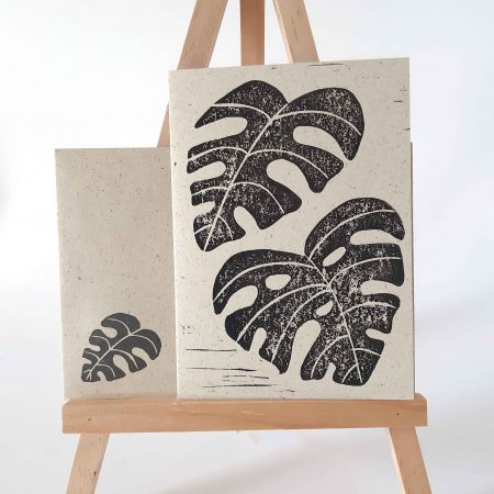 Grußkartenset Monstera