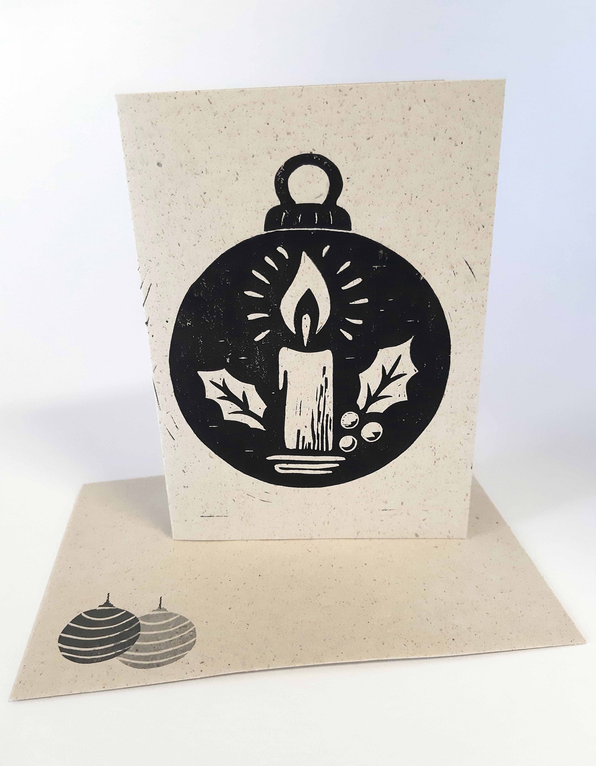 Weihnachtskarte Kerzenkugel im 3er Set – Bild 8