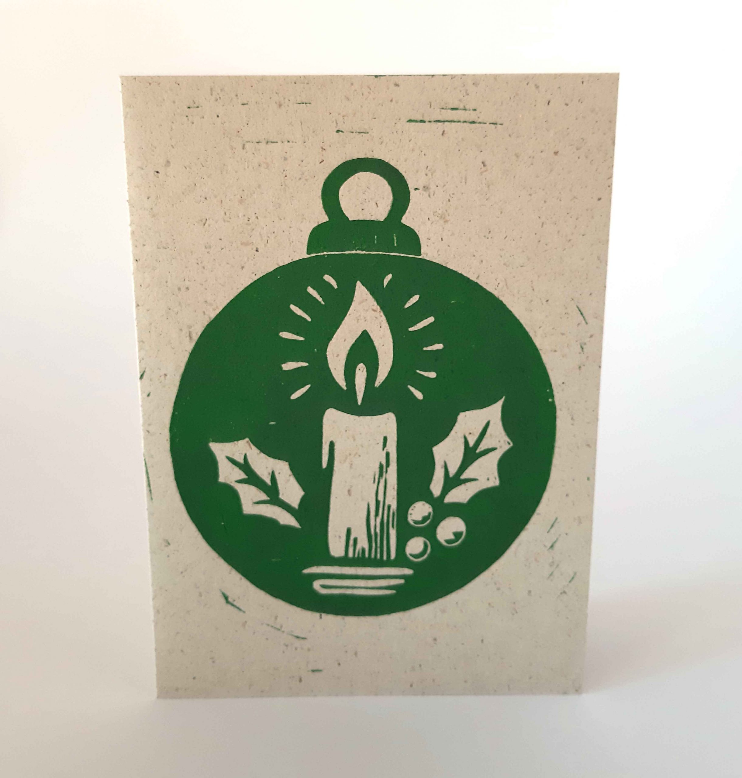 Weihnachtskarte Kerzenkugel im 3er Set – Bild 7