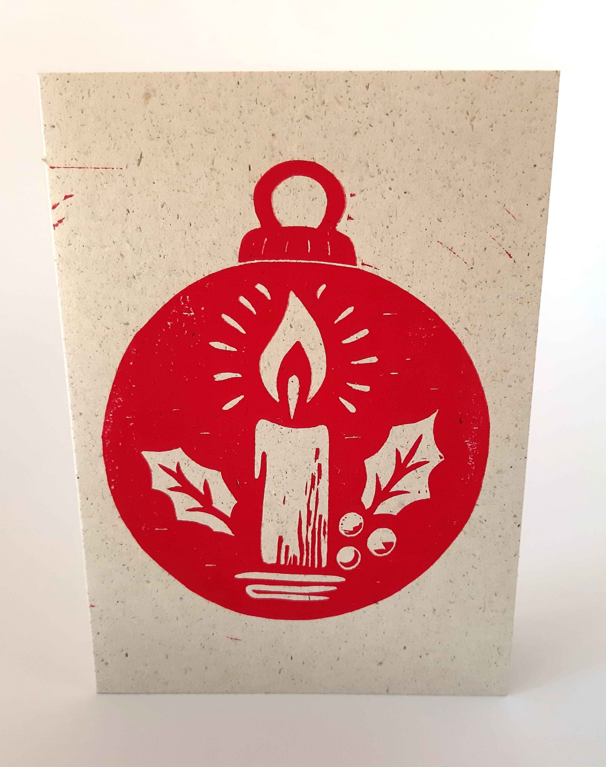 Weihnachtskarte Kerzenkugel im 3er Set – Bild 6