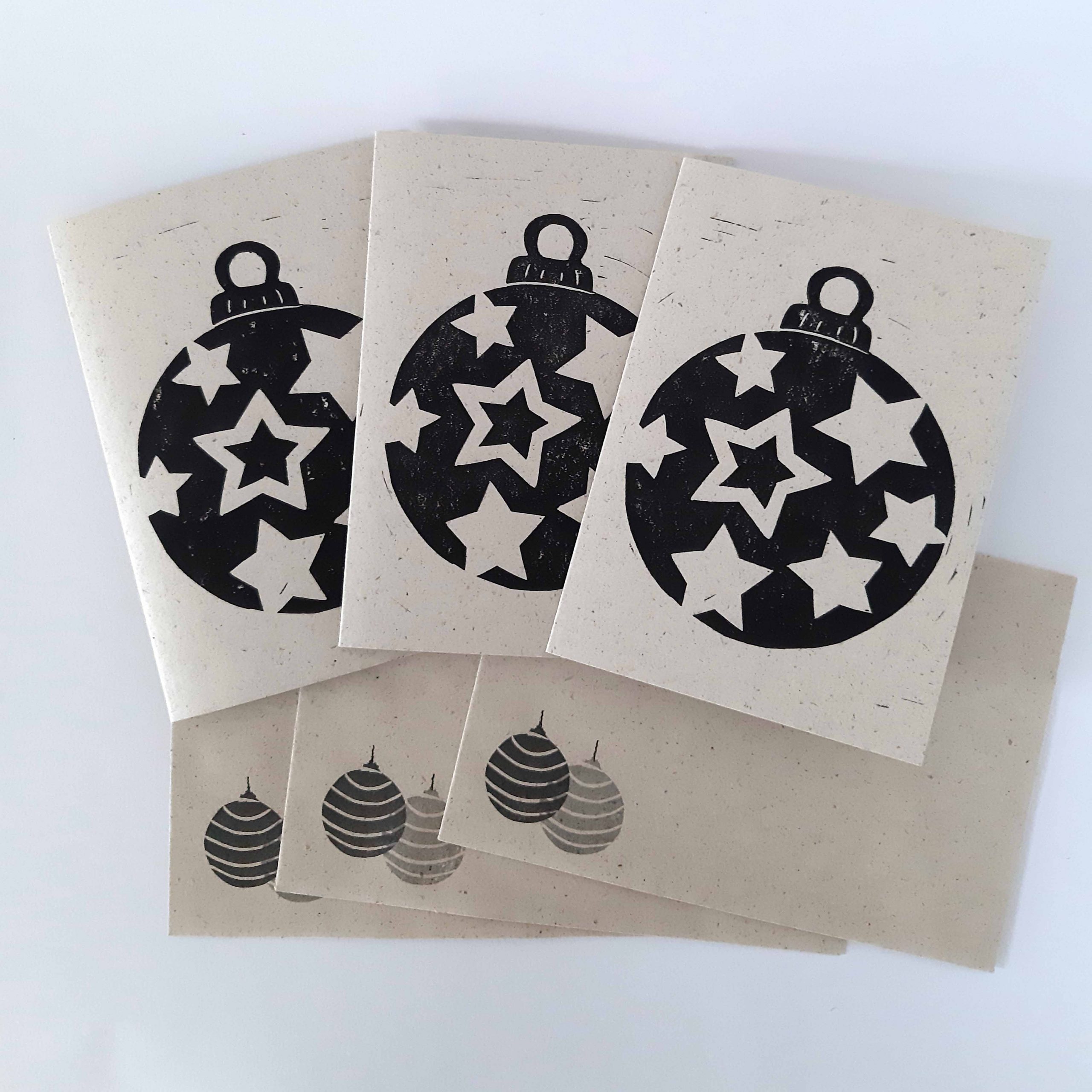 Weihnachtskarte Sternenkugel im 3er Set – Bild 9