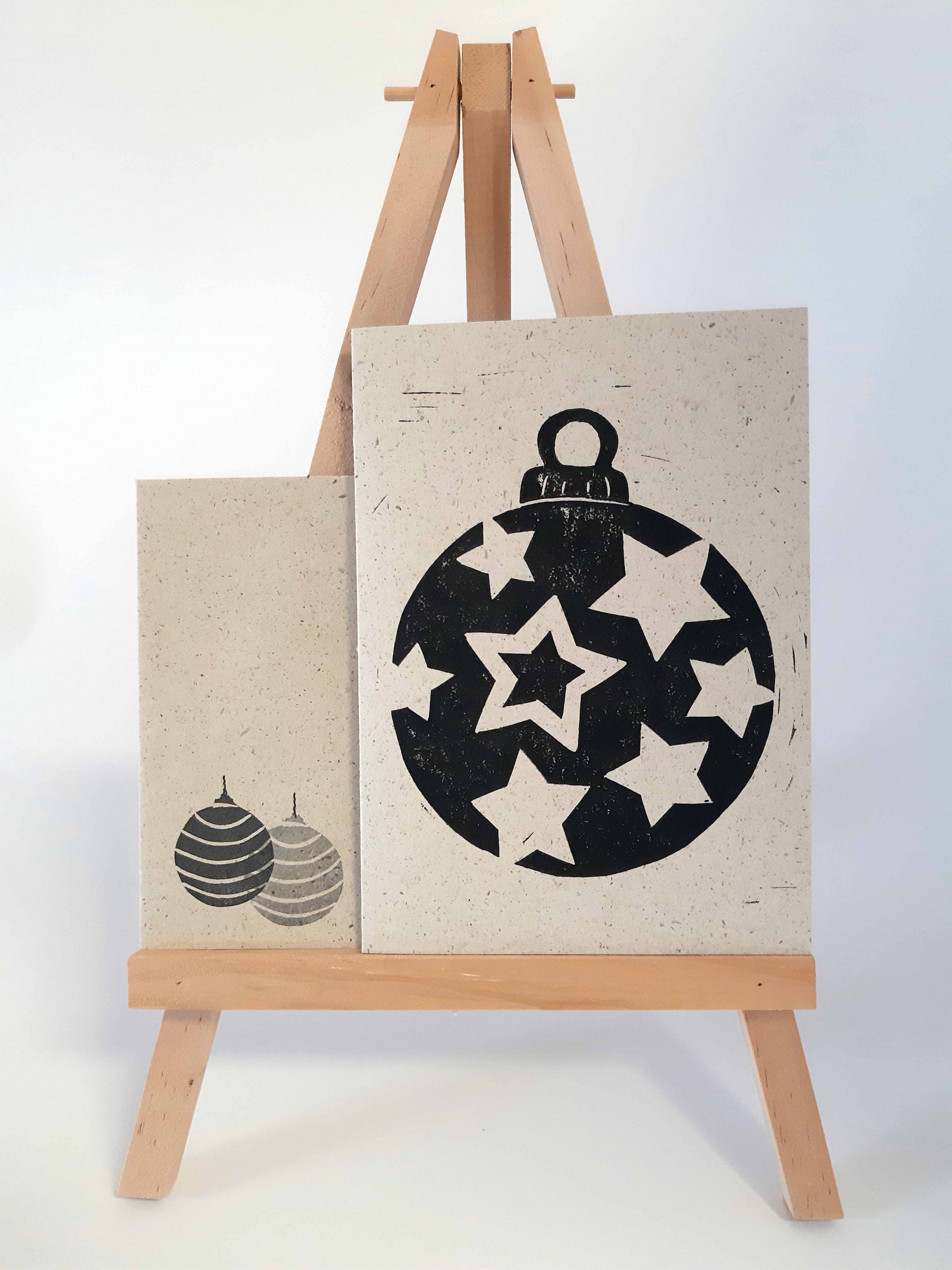 Weihnachtskarte Sternenkugel im 3er Set – Bild 2