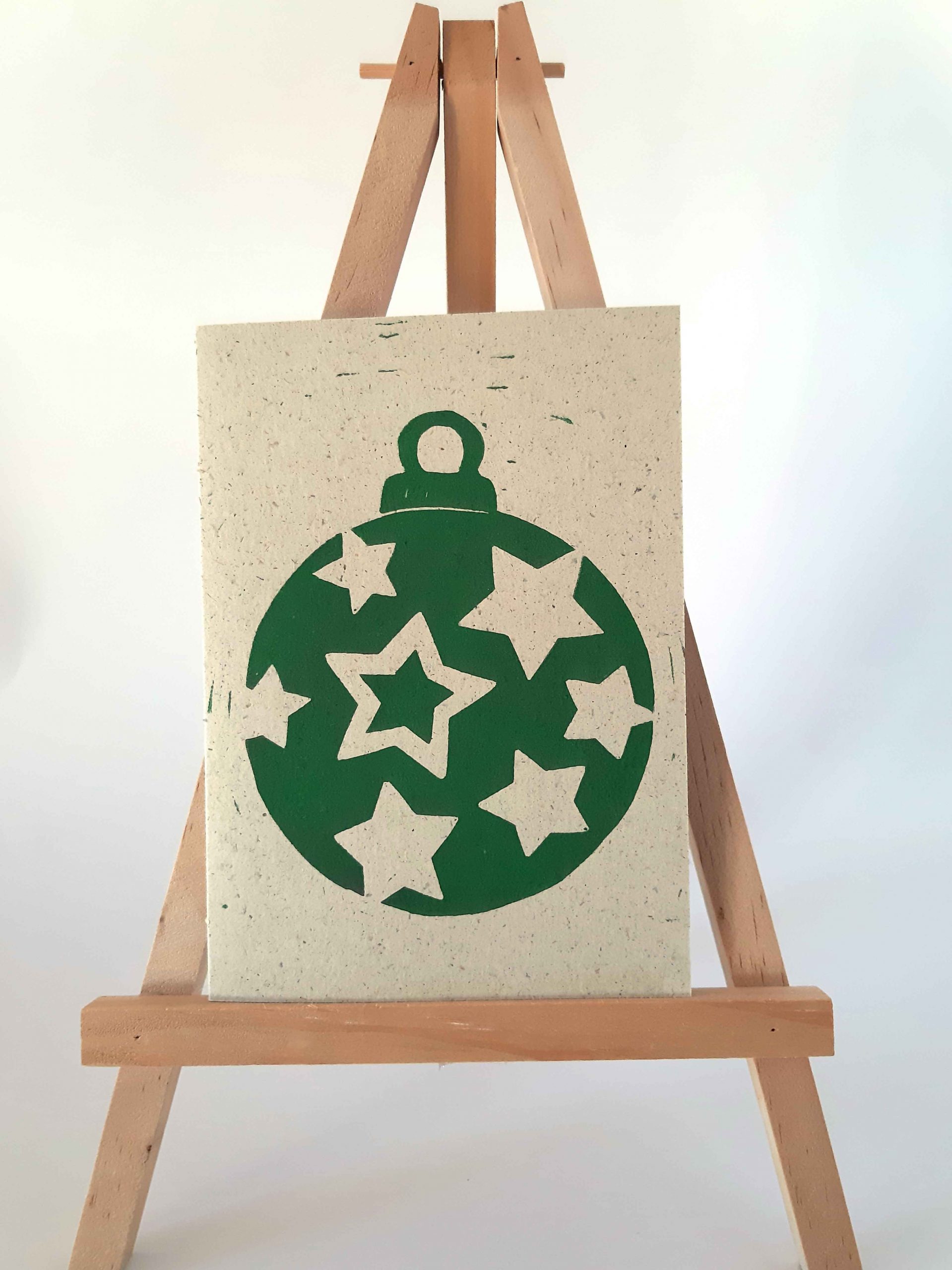 Weihnachtskarte Sternenkugel im 3er Set – Bild 4