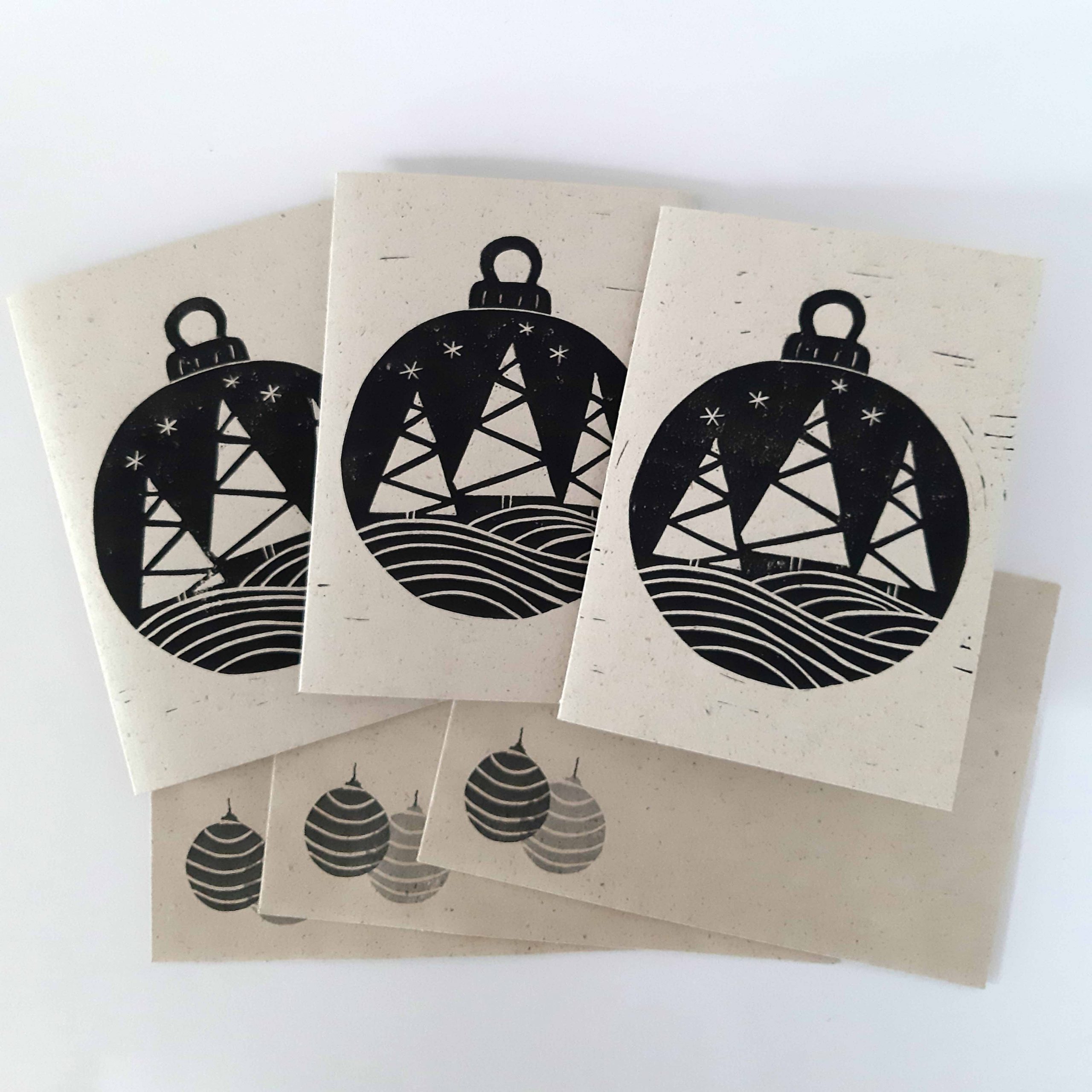 Weihnachtskarte Winterwald im 3er Set – Bild 9