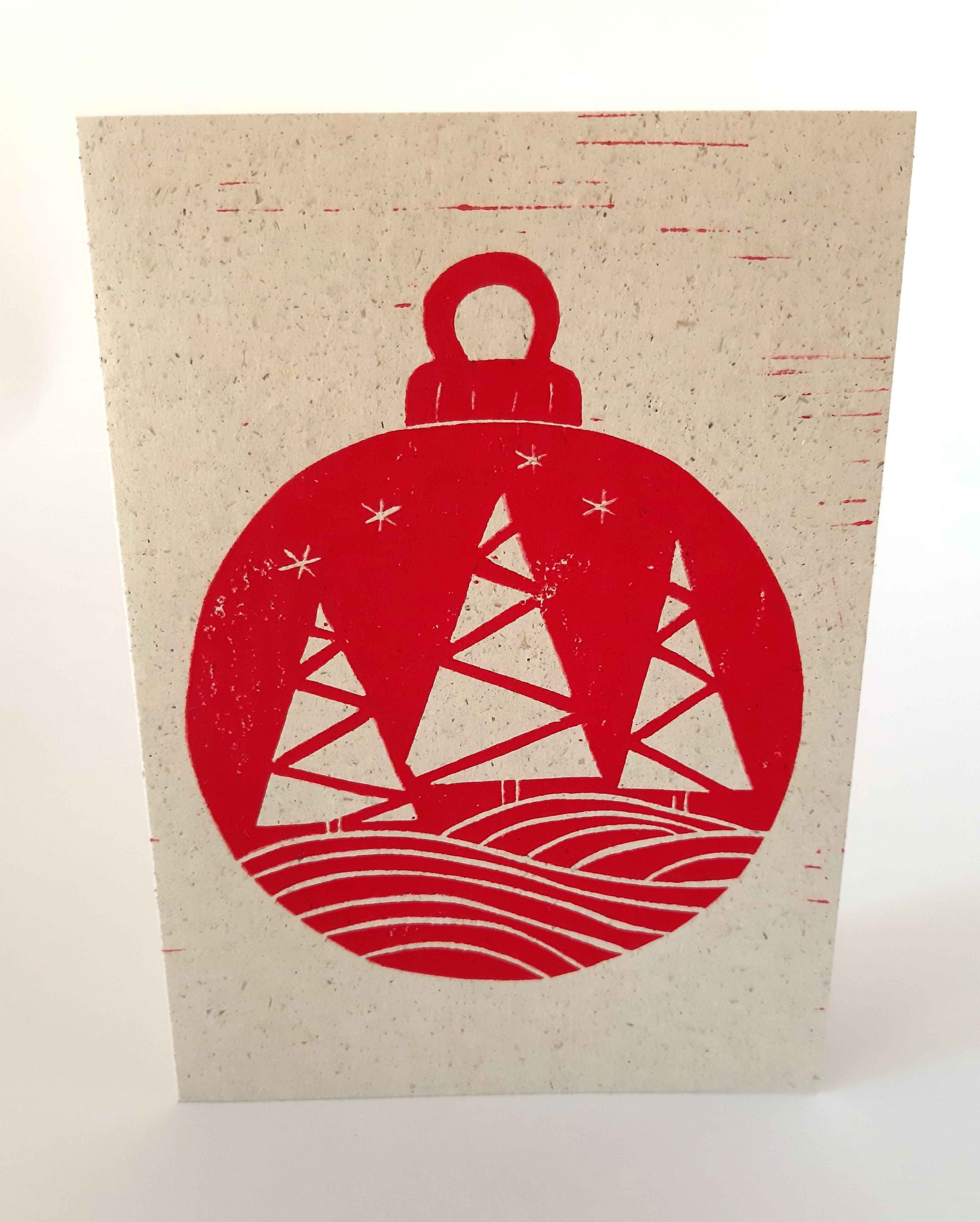 Weihnachtskarte Winterwald im 3er Set – Bild 6