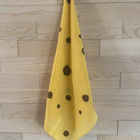 Halstuch in gelb mit Punkten